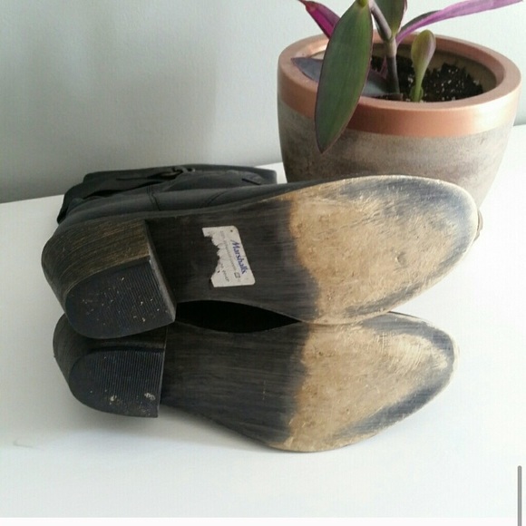 Steve Madden 8.5 Gaven Black Cowboy Leather Boots - Picture 6 of 7